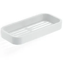 Origins Living Outline Matt White Shower Basket