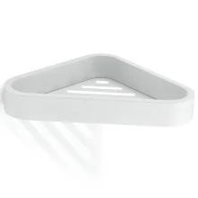 Origins Living Outline Matt White Corner Shower Basket
