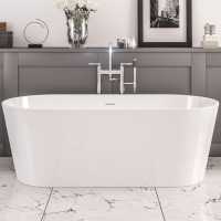 Beaufort Lambeth 1590 x 740 White Freestanding Bath