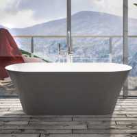 Beaufort Charlton 1650 Grey Freestanding Bath