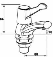 Francis Sequel Traditional Bath Pillar Taps 