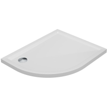 Deluxe 1200 x 900mm Left Hand Offset Quadrant Shower Tray and Free Chrome Waste