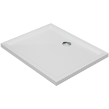 Deluxe 900 x 760mm Rectangular Shower Tray and Free Chrome Waste
