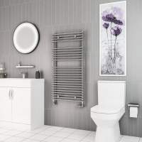 Eastbrook Biava Chrome Tube On Tube Towel Rail 1200mm x 600mm 