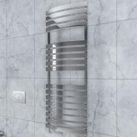 Eastbrook Staverton 1200 x 600mm Curved Chrome Designer Towel Rail