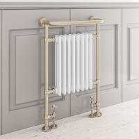 Gressingham 500 x 1600mm Brushed Brass Towel Radiator