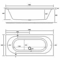 ClearGreen Verde 1700 x 750mm Double Ended Reinforced Bath