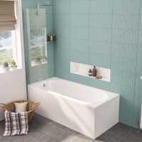 Beaufort Portland 1900 x 900 Beauforte Reinforced Double Ended Bath With Grips