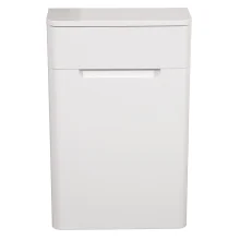 Monza 500mm White Gloss Toilet Unit from Tailored Bathrooms