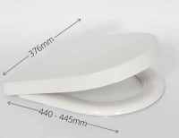Lora D-Style Soft Close Toilet Seat - Quick Release - Highlife