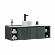 Flauto Country Smoked Sage 1200mm Wall Hung Vanity Unit & Countertop