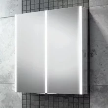 hib Xenon 60 LED Aluminium Bathroom Mirror Cabinet