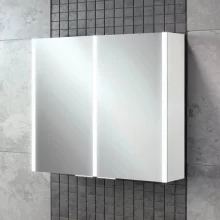 hib Xenon 80 LED Aluminium Bathroom Mirror Cabinet