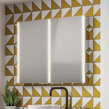 hib Xenon 100 LED Bathroom Mirror Cabinet - 46250