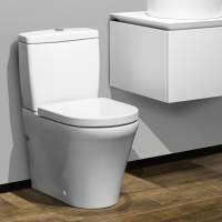 Ankam Rimless Closed Coupled Comfort Height Toilet & Soft Close Seat