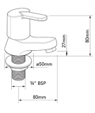 Francis Pegler Izzi Bath Taps Pair