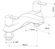 Sagittarius Avant Bath Filler Tap