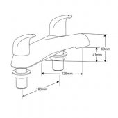 Francis Pegler Manta Monobloc Basin Mixer Tap