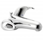 Francis Pegler Izzi Monobloc Twin Handle Basin Mixer Tap