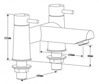 Atholl Bath Shower Mixer Tap - Highlife Bathrooms