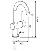 Francis Pegler Adorn Monobloc Basin Mixer Tap - Chrome