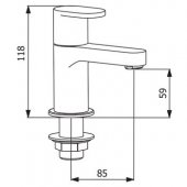 Francis Pegler Strata Chrome Bath Taps Pair