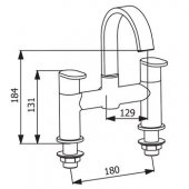 Niagara Harrow Bath Pillar Taps