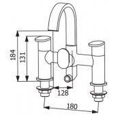 Francis Pegler Visio Bath Shower Mixer Tap