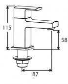 Francis Pegler Manta Monobloc Basin Mixer Tap