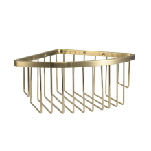 Eastbrook Brushed Brass Curved Corner Shower Basket 