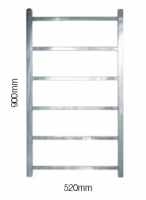 900 x 520mm Sussex Brunswick Stainless Steel Towel Rail - JIS Europe