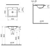 Vitra Milton Basin &Toilet 4 Piece Set