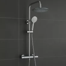 Euroshowers Thermo Chrome Twin Head Shower Kit