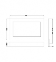 Washington White Bath End Panel 800 - RAK Ceramics