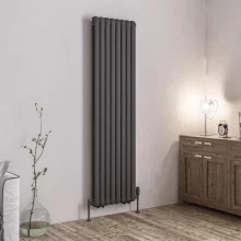 Eastbrook Rubano 1800 x 503mm Matt Anthracite Vertical Column Designer Radiator