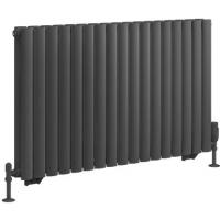 Tunstall Double 600 x 1002 Radiator Matt Anthracite