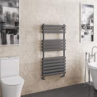 Tunstall Double 1200 x 500 Towel Radiator Matt Anthracite