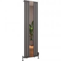 Tunstall Mirror 1800 x 500 Radiator Matt Anthracite