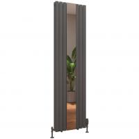 Tunstall Double Mirror 1800 x 500 Radiator Matt Anthracite