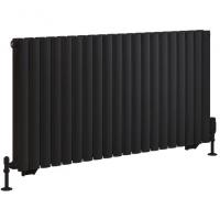 Tunstall Double 600 x 1179 Radiator Matt Black