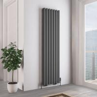 DQ Ruvo 1800 x 315 Matt Anthracite Aluminium Vertical Radiator