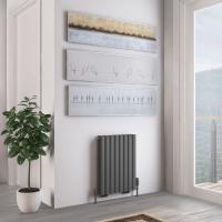 Tunstall Double 600 x 1179 Radiator Matt White