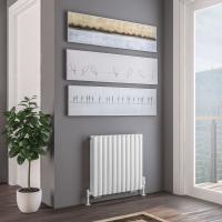 Tunstall Double 600 x 589 Radiator Matt White