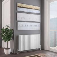 Tunstall Double 1800 x 350 Radiator Matt Black