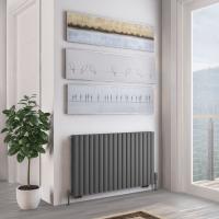 Tunstall Double 600 x 1002 Radiator Matt Anthracite