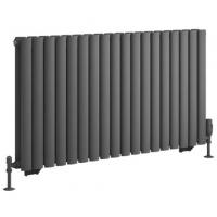 Tunstall Double 600 x 1061 Radiator Matt Anthracite