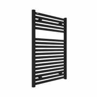 Tissino Hugo2 812 x 500mm Matt Black Towel Radiator - High BTU Output