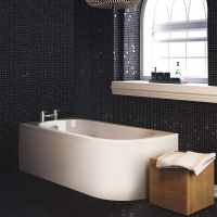Crescent Curved Standard Bath - 1700 x 725mm - Nuie
