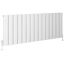 Eastbrook Guardia 600 x 1420 Matt White Horizontal Designer Radiator