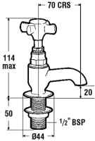 Burlington Anglesey Regent 3" Basin Taps - ANR1